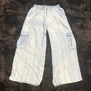 Light Blue Women's Boot Cut Pants
